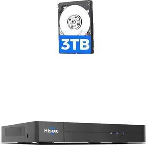 Hiseeu 8 Port 4K PoE Network Video Recorder NVR+3TB HDD, Support 4K/2K/8MP/5MP/3MP/1080P PoE Camera, Free Remote Access, Motion Alarm, 24/7 Recording, Smart Playback Hiseeu 8 Port 4K PoE Network Video Recorder NVR+3TB HDD, Support 4K/2K/8MP/5MP/3MP/1080P PoE Camera, Free Remote Access, Motion Alarm, 24/7 Recording, Smart Playback