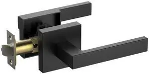 eufy Security Square Door Handle - Easy Installation, Fits All - Matte Black eufy Security Square Door Handle - Easy Installation, Fits All - Matte Black