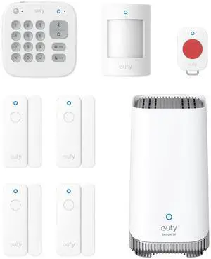 eufy Alarm System 8-Piece Kit with Homebase 3, Wireless Smart Home or Business Security System, Expandable, Easy Setup, App Control, No Monthly fee eufy Alarm System 8-Piece Kit with Homebase 3, Wireless Smart Home or Business Security System, Expandable, Easy Setup, App Control, No Monthly fee