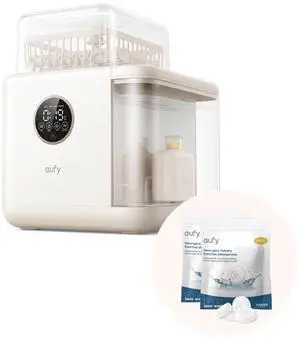 eufy Bottle Washer S1 Pro (Detergent Tablets x 60 Count Included) with Separated Detergent Tablets x 60 Count, Built-in Water Softener, Largest 10-Bottle Capacity, 3D HydroBlast Cleaning eufy Bottle Washer S1 Pro (Detergent Tablets x 60 Count Included) with Separated Detergent Tablets x 60 Count, Built-in Water Softener, Largest 10-Bottle Capacity, 3D HydroBlast Cleaning