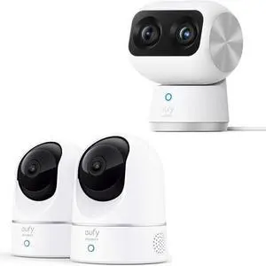 eufy Security Indoor E220 2-Cam Kit & Indoor Cam S350 (Bundle),Plug-in Camera with Wi-Fi, Human & Pet Al, Voice Assistant Compatibility,Motion Tracking, Homebase 3 Compatible eufy Security Indoor E220 2-Cam Kit & Indoor Cam S350 (Bundle),Plug-in Camera with Wi-Fi, Human & Pet Al, Voice Assistant Compatibility,Motion Tracking, Homebase 3 Compatible