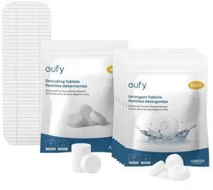 6Month Cleaning Kit for eufy Bottle Washer, Cleaning Set with Detergent Tablets (180 Pcs), Descaling Tablets (6 Pcs), and Filter 6Month Cleaning Kit for eufy Bottle Washer, Cleaning Set with Detergent Tablets (180 Pcs), Descaling Tablets (6 Pcs), and Filter