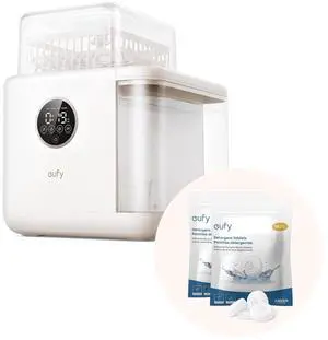 eufy Bottle Washer S1 (Detergent Tablets x 30 Count Included) with Separated Detergent Tablets x 60 Count, Largest 10-Bottle Capacity, 3D HydroBlast Cleaning eufy Bottle Washer S1 (Detergent Tablets x 30 Count Included) with Separated Detergent Tablets x 60 Count, Largest 10-Bottle Capacity, 3D HydroBlast Cleaning