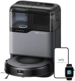 eufy Robot Vacuum Omni C20, 7,000 Pa, 60 Days Self Emptying, Auto Mop Washing, Auto Drying, 3.35" Ultra Slim, Transparent Tanks, Robot Vacuum and Mop Combo eufy Robot Vacuum Omni C20, 7,000 Pa, 60 Days Self Emptying, Auto Mop Washing, Auto Drying, 3.35" Ultra Slim, Transparent Tanks, Robot Vacuum and Mop Combo