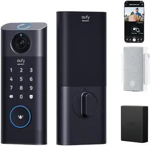 eufy Security Video Smart Lock S330 with Chime and Rechargeable Battery, 3-in-1 Camera+Doorbell+Fingerprint Keyless Entry Door Lock eufy Security Video Smart Lock S330 with Chime and Rechargeable Battery, 3-in-1 Camera+Doorbell+Fingerprint Keyless Entry Door Lock