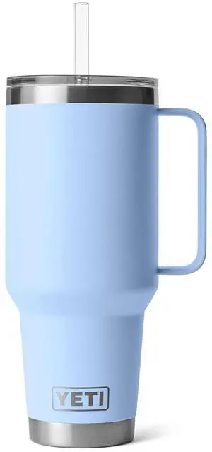Rambler 42 oz Tumbler with Handle and Straw Lid, Travel Mug Water Tumbler, Vacuum Insulated Cup with Handle, Stainless Steel, Big Sky Blue Rambler 42 oz Tumbler with Handle and Straw Lid, Travel Mug Water Tumbler, Vacuum Insulated Cup with Handle, Stainless Steel, Big Sky Blue