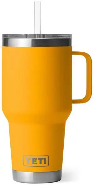 Rambler 35 oz Tumbler with Handle and Straw Lid, Travel Mug Water Tumbler, Vacuum Insulated Cup with Handle, Stainless Steel, Beekeeper Rambler 35 oz Tumbler with Handle and Straw Lid, Travel Mug Water Tumbler, Vacuum Insulated Cup with Handle, Stainless Steel, Beekeeper