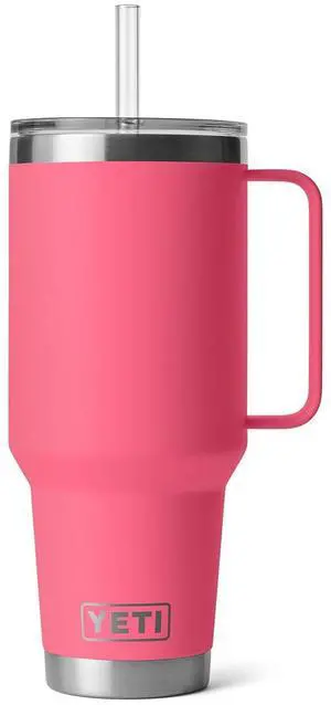 Rambler 42 oz Tumbler with Handle and Straw Lid, Travel Mug Water Tumbler, Vacuum Insulated Cup with Handle, Stainless Steel, Tropical Pink Rambler 42 oz Tumbler with Handle and Straw Lid, Travel Mug Water Tumbler, Vacuum Insulated Cup with Handle, Stainless Steel, Tropical Pink