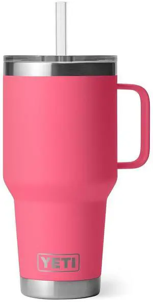 Rambler 35 oz Tumbler with Handle and Straw Lid, Travel Mug Water Tumbler, Vacuum Insulated Cup with Handle, Stainless Steel, Tropical Pink Rambler 35 oz Tumbler with Handle and Straw Lid, Travel Mug Water Tumbler, Vacuum Insulated Cup with Handle, Stainless Steel, Tropical Pink