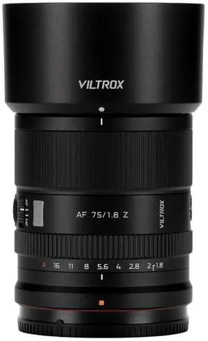 VILTROX 75mm F1.8 EVO Lens, AF 75mm f/1.8 Z for Nikon Z Mount, Autofocus APS-C Prime Lens for Nikon ZR ZF Z9 Z8 Z7 Z7 Z6III Z6 Z50 ZFC VILTROX 75mm F1.8 EVO Lens, AF 75mm f/1.8 Z for Nikon Z Mount, Autofocus APS-C Prime Lens for Nikon ZR ZF Z9 Z8 Z7 Z7 Z6III Z6 Z50 ZFC