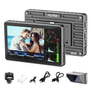 6" Camera Field Monitor, 2000nit HD 1920x1080 Touch Screen Portable Video Monitor, 4K HDMI Loop in/Out with 3D LUT, De-Squeeze, Peak Focus, with Sunshade Hood 6" Camera Field Monitor, 2000nit HD 1920x1080 Touch Screen Portable Video Monitor, 4K HDMI Loop in/Out with 3D LUT, De-Squeeze, Peak Focus, with Sunshade Hood