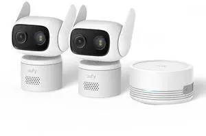 eufy Security Indoor&Outdoor Camera C31, IP66,Spotlight-Free Color Night Vision,360° Coverage Pan&Tilt, AutoTracking,Human/Car/Pet/Cry Detection,24/7 Record, No Subscription 2-Pack with HomeBase Mini eufy Security Indoor&Outdoor Camera C31, IP66,Spotlight-Free Color Night Vision,360° Coverage Pan&Tilt, AutoTracking,Human/Car/Pet/Cry Detection,24/7 Record, No Subscription 2-Pack with HomeBase Mini