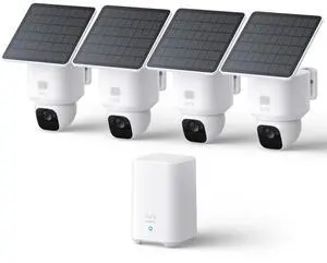 eufy Security SoloCam E30, 4-Cam Pack Kit, Security Cameras Wireless Outdoor, Solar Camera Outdoor Wireless, 360° Pan, AI Tracking, 2K Clarity, No Monthly Fee, Built-in Local Storage (Up to 16TB) eufy Security SoloCam E30, 4-Cam Pack Kit, Security Cameras Wireless Outdoor, Solar Camera Outdoor Wireless, 360° Pan, AI Tracking, 2K Clarity, No Monthly Fee, Built-in Local Storage (Up to 16TB)