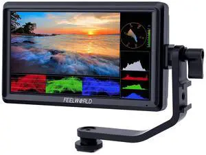FEELWORLD FW568 6 Inch 450nit On Camera Field DSLR Monitor with 4K HDMI Input Output, 3D LUT Waveform Histogram Focus Assist, See Clearly Ultra Lightweight for Video Shooting Vlogging FEELWORLD FW568 6 Inch 450nit On Camera Field DSLR Monitor with 4K HDMI Input Output, 3D LUT Waveform Histogram Focus Assist, See Clearly Ultra Lightweight for Video Shooting Vlogging