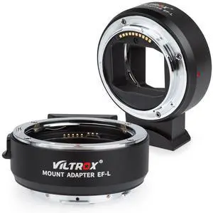 VILTROX EF-L Lens Mount Adapter, Auto Focus, Compatible with Canon EF/EF-S Lens to Leica L Mount Camera L2/Lumix S1 S1H S5/Sigma fp L VILTROX EF-L Lens Mount Adapter, Auto Focus, Compatible with Canon EF/EF-S Lens to Leica L Mount Camera L2/Lumix S1 S1H S5/Sigma fp L