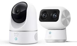 eufy Security Indoor Cam E220, Pan & Tilt Indoor Cam S350, Dual Cameras, 4K UHD Resolution Security Camera with 8× Zoom and 360° PTZ eufy Security Indoor Cam E220, Pan & Tilt Indoor Cam S350, Dual Cameras, 4K UHD Resolution Security Camera with 8× Zoom and 360° PTZ