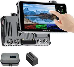 FEELWORLD SC6 6 inch 1500nit 3G SDI Aluminum On Camera Field DSLR Monitor, Touchscreen Support HDMI 4K60 Custom 3D LUT, Waveform for Outdoor Professional Video Photography with F750 Battery and Bag FEELWORLD SC6 6 inch 1500nit 3G SDI Aluminum On Camera Field DSLR Monitor, Touchscreen Support HDMI 4K60 Custom 3D LUT, Waveform for Outdoor Professional Video Photography with F750 Battery and Bag