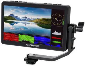 FEELWORLD F5 Pro V4 6 Inch Touch Screen DSLR Camera Field Monitor with 3D LUT F970 External Kit Install for Power Wireless Transmission IPS FHD1920x1080 4K HDMI Input Output 5V Type-c Input Tilt Arm FEELWORLD F5 Pro V4 6 Inch Touch Screen DSLR Camera Field Monitor with 3D LUT F970 External Kit Install for Power Wireless Transmission IPS FHD1920x1080 4K HDMI Input Output 5V Type-c Input Tilt Arm