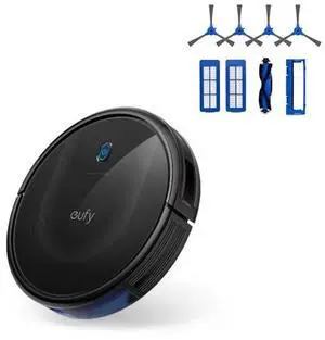 eufy Robot Vacuum 11S MAX, Super Thin, Powerful Suction, Quiet, Self-Charging Robotic Vacuum Cleaner, Cleans Hard Floors to Medium-Pile Carpets, Black +Replacement Accessories Kit eufy Robot Vacuum 11S MAX, Super Thin, Powerful Suction, Quiet, Self-Charging Robotic Vacuum Cleaner, Cleans Hard Floors to Medium-Pile Carpets, Black +Replacement Accessories Kit