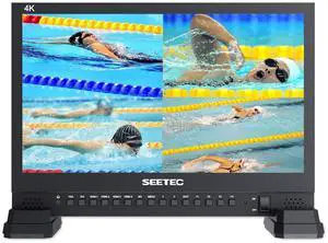 4K156-9HSD 15.6 Inch Broadcast LCD Monitor with IPS UHD 3840x2160 SDI Input and Output 4xHDMI Inputs Quad Split Display 4K156-9HSD 15.6 Inch Broadcast LCD Monitor with IPS UHD 3840x2160 SDI Input and Output 4xHDMI Inputs Quad Split Display
