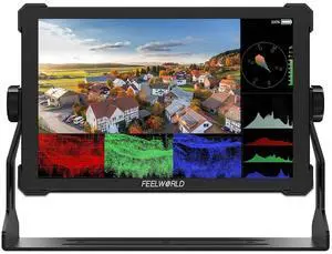 FEELWORLD T10 10.1 Inch FHD 500nit Aluminium Camera Field DSLR Monitor Touchscreen Waveform HDR 3D LUT Out F970 Install and Power Kit FEELWORLD T10 10.1 Inch FHD 500nit Aluminium Camera Field DSLR Monitor Touchscreen Waveform HDR 3D LUT Out F970 Install and Power Kit