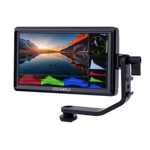 FEELWORLD FW568S 6 inch DSLR Camera Field Monitor with Waveform 3D LUT SDI 4K HDMI Input Output Video Peaking Focus Assist Small 8.4V DC Include Tilt Arm FEELWORLD FW568S 6 inch DSLR Camera Field Monitor with Waveform 3D LUT SDI 4K HDMI Input Output Video Peaking Focus Assist Small 8.4V DC Include Tilt Arm