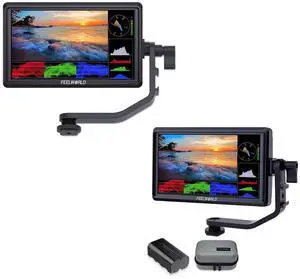FEELWORLD FW568 and FW568 with F550 Battery Camera Field DSLR Monitor Bundle FEELWORLD FW568 and FW568 with F550 Battery Camera Field DSLR Monitor Bundle