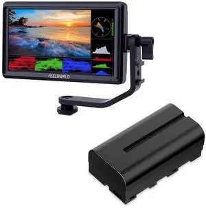 FEELWORLD FW568 Camera Monitor with F550 2200mAh Battery FEELWORLD FW568 Camera Monitor with F550 2200mAh Battery