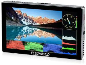 FEELWORLD P6X 5.5 inch 1000nit Aluminium Camera Field DSLR Monitor Touchscreen High Brightness Portable Waveform LUT HDR 4K HDMI Input and Output Weight 249g FEELWORLD P6X 5.5 inch 1000nit Aluminium Camera Field DSLR Monitor Touchscreen High Brightness Portable Waveform LUT HDR 4K HDMI Input and Output Weight 249g