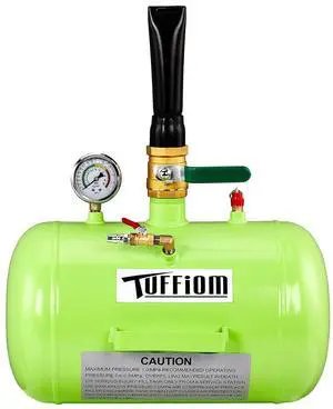 TUFFIOM 5 Gallon Air Tire Bead Blaster Seater w/Pressure Gauge & Handle, Wheel Seating Tool Inflator Tank for Truck ATV, 85-116PSI Operating Pressure, Green TUFFIOM 5 Gallon Air Tire Bead Blaster Seater w/Pressure Gauge & Handle, Wheel Seating Tool Inflator Tank for Truck ATV, 85-116PSI Operating Pressure, Green