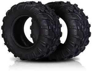 TUFFIOM Set of 2 ATV UTV Tires, 25x11.00-12/6PR All-Terrain Mud Tires with Directional Tread, Drainage, Strong Srip and Snow-breaking for Rainy/Snowy Areas, Tubeless Trail Tire TUFFIOM Set of 2 ATV UTV Tires, 25x11.00-12/6PR All-Terrain Mud Tires with Directional Tread, Drainage, Strong Srip and Snow-breaking for Rainy/Snowy Areas, Tubeless Trail Tire