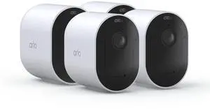 Arlo Pro 5S 2K Wireless Camera with Spotlight, Color Night Vision, Motion Detection, Dual-Band Wi-Fi, 2-Way Audio, Integrated Siren, White, 4 Pack, VMC4460P ( ) Arlo Pro 5S 2K Wireless Camera with Spotlight, Color Night Vision, Motion Detection, Dual-Band Wi-Fi, 2-Way Audio, Integrated Siren, White, 4 Pack, VMC4460P ( )