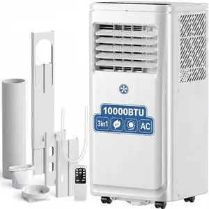 AKIRES 10000 BTU Portable Air Conditioners,3-IN-1 Portable AC Unit With Fan & Dehumidifier,Remote Control,24H Timer,Sleep Modes,Cools Room Up To 450 sq.ft,Suitable for Bedroom,Room, Office,Apartment AKIRES 10000 BTU Portable Air Conditioners,3-IN-1 Portable AC Unit With Fan & Dehumidifier,Remote Control,24H Timer,Sleep Modes,Cools Room Up To 450 sq.ft,Suitable for Bedroom,Room, Office,Apartment