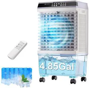 Swamp Coolers,3-IN-1 Evaporative Air Cooler with 2026 New Upgraded Copper Motor,Large Gal Water Tank,6 Ice Packs,12H Timer,Cooling Fan for Indoor,Outdoor(29IN) Swamp Coolers,3-IN-1 Evaporative Air Cooler with 2026 New Upgraded Copper Motor,Large Gal Water Tank,6 Ice Packs,12H Timer,Cooling Fan for Indoor,Outdoor(29IN)