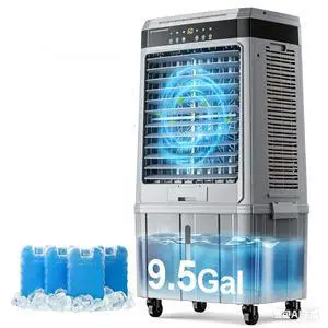 AKIRES 2800CFM Swamp Cooler Air conditioner,Evaporative Air Cooler with 9.5Gal Detachable Water Tank,Ice Packs,12H Timer,Portable Cooling Tower Fan for Indoor Outdoor Grey AKIRES 2800CFM Swamp Cooler Air conditioner,Evaporative Air Cooler with 9.5Gal Detachable Water Tank,Ice Packs,12H Timer,Portable Cooling Tower Fan for Indoor Outdoor Grey