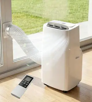 AKIRES 14000 BTU Portable Air Conditioners, Cools Up To 600 sq.ft, Portable AC Unit With Cool,Fan & Dehumidifier,Remote Control,24H Timer,Sleep Mode,Portable AC for Bedroom Living Office Use (27in) AKIRES 14000 BTU Portable Air Conditioners, Cools Up To 600 sq.ft, Portable AC Unit With Cool,Fan & Dehumidifier,Remote Control,24H Timer,Sleep Mode,Portable AC for Bedroom Living Office Use (27in)
