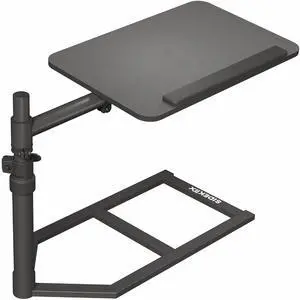 Height Adjustable Under Mattress 20 inch Bedside Desk, Works with Lofts and Beds Without Frames, Tilting Desktop, Fits Laptops, Books, and More, Black Height Adjustable Under Mattress 20 inch Bedside Desk, Works with Lofts and Beds Without Frames, Tilting Desktop, Fits Laptops, Books, and More, Black