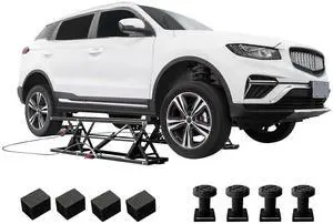 Albott 5000 LBS Portable Car Lift, Adjustable Quick Jack with 26" Max Height, Locking Levers, 2530s Fast Cycle, Scissor Lift for Sedans in Garage or Shop, Foldable Design & Wheels, Black Albott 5000 LBS Portable Car Lift, Adjustable Quick Jack with 26" Max Height, Locking Levers, 2530s Fast Cycle, Scissor Lift for Sedans in Garage or Shop, Foldable Design & Wheels, Black