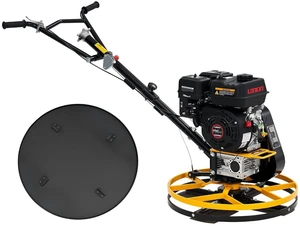 Commercial Power Trowel, 24" Concrete Finisher with Float Pan | 6.5 HP Gas Engine Walk-Behind Operation 4 Blades Trowel System Smooth Surface Finishing Contractor Jobsite Use Commercial Power Trowel, 24" Concrete Finisher with Float Pan | 6.5 HP Gas Engine Walk-Behind Operation 4 Blades Trowel System Smooth Surface Finishing Contractor Jobsite Use
