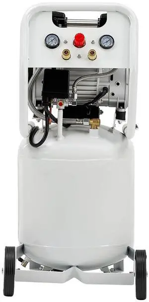 10 Gallon Electric Air Compressor, 1.8 HP Vertical Wheeled Tank | Oil-Free Air Compressor with Copper Motor 115 PSI Max Pneumatic Tool Tire Inflation Use 10 Gallon Electric Air Compressor, 1.8 HP Vertical Wheeled Tank | Oil-Free Air Compressor with Copper Motor 115 PSI Max Pneumatic Tool Tire Inflation Use