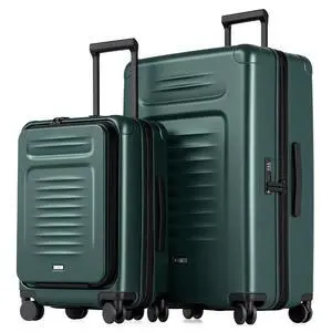 Luggage Sets Checked Suitcases - 2 Piece, Travel Carry on with Spinner Wheels, Expandable Hardside Large Suitcase with TSA Lock,20+29 Inch Green Luggage Sets Checked Suitcases - 2 Piece, Travel Carry on with Spinner Wheels, Expandable Hardside Large Suitcase with TSA Lock,20+29 Inch Green