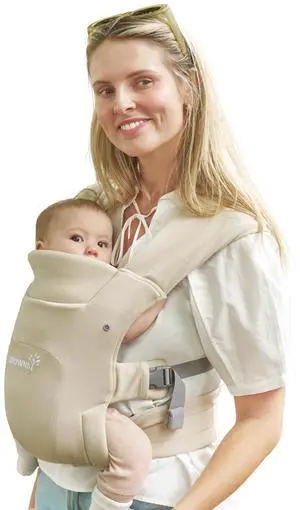 Baby Carrier, Cozy Newborn Carrier, Ergonomic Baby Wraps Carrier Newborn to Toddler with Head Support, Cream Baby Carrier, Cozy Newborn Carrier, Ergonomic Baby Wraps Carrier Newborn to Toddler with Head Support, Cream