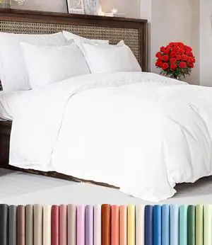 Duvet Cover Oversized King Size Set - Extra Soft Oversized King Duvet Cover 120" x 98" with 2 Pillow Shams for Women, Men, Kids & Teens - Comfy, Cozy, Hotel Luxury with Zipper Closures & Ties (White) Duvet Cover Oversized King Size Set - Extra Soft Oversized King Duvet Cover 120" x 98" with 2 Pillow Shams for Women, Men, Kids & Teens - Comfy, Cozy, Hotel Luxury with Zipper Closures & Ties (White)