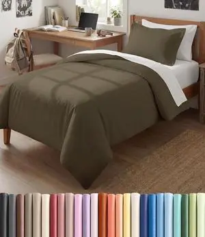 Duvet Cover Twin/Twin XL Size Set - Extra Soft Twin/Twin XL Duvet Cover 68" x 90" with 1 Pillow Sham for Women, Men, Kids & Teens - Comfy, Easy-Care & Fade Free with Zipper Closures and Ties (Khaki) Duvet Cover Twin/Twin XL Size Set - Extra Soft Twin/Twin XL Duvet Cover 68" x 90" with 1 Pillow Sham for Women, Men, Kids & Teens - Comfy, Easy-Care & Fade Free with Zipper Closures and Ties (Khaki)