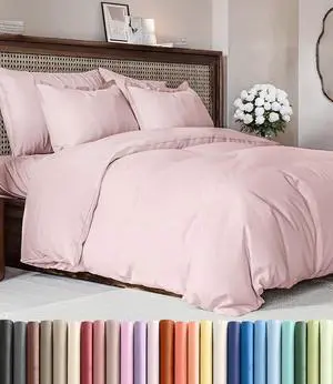 Duvet Cover Full Size Set - Extra Soft Full Duvet Cover 80" x 90" with 2 Pillow Shams for Women, Men, Kids & Teens - Hotel Luxury w/Zipper Closures & Ties - Comfy, Cozy & Breathable (Lavender Pink) Duvet Cover Full Size Set - Extra Soft Full Duvet Cover 80" x 90" with 2 Pillow Shams for Women, Men, Kids & Teens - Hotel Luxury w/Zipper Closures & Ties - Comfy, Cozy & Breathable (Lavender Pink)
