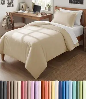 Duvet Cover Twin/Twin XL Size Set - Extra Soft Twin/Twin XL Duvet Cover 68" x 90" with 1 Pillow Sham for Women, Men, Kids & Teens - Comfy, Easy-Care & Fade Free w/Zipper Closures & Ties (Off White) Duvet Cover Twin/Twin XL Size Set - Extra Soft Twin/Twin XL Duvet Cover 68" x 90" with 1 Pillow Sham for Women, Men, Kids & Teens - Comfy, Easy-Care & Fade Free w/Zipper Closures & Ties (Off White)