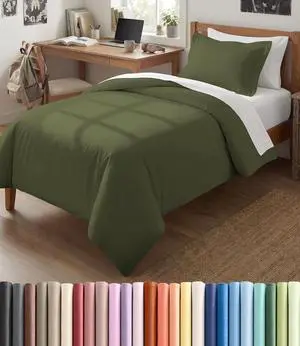 Duvet Cover Twin/Twin XL Size Set - Extra Soft Twin/Twin XL Duvet Cover 68" x 90" with 1 Pillow Sham for Women, Men, Kids & Teens - Comfy, Easy-Care & Fade Free w/Zipper Closures & Ties (Sage Green) Duvet Cover Twin/Twin XL Size Set - Extra Soft Twin/Twin XL Duvet Cover 68" x 90" with 1 Pillow Sham for Women, Men, Kids & Teens - Comfy, Easy-Care & Fade Free w/Zipper Closures & Ties (Sage Green)