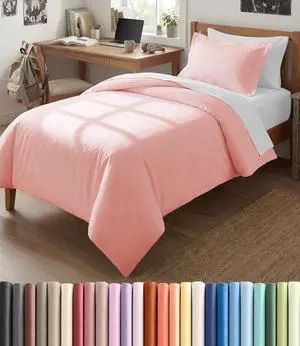 Duvet Cover Twin/Twin XL Size Set - Extra Soft Twin/Twin XL Duvet Cover 68" x 90" with 1 Pillow Sham for Women, Men, Kids & Teens - Comfy, Easy-Care & Fade Free w/Zipper Closures & Ties (Baby Pink) Duvet Cover Twin/Twin XL Size Set - Extra Soft Twin/Twin XL Duvet Cover 68" x 90" with 1 Pillow Sham for Women, Men, Kids & Teens - Comfy, Easy-Care & Fade Free w/Zipper Closures & Ties (Baby Pink)