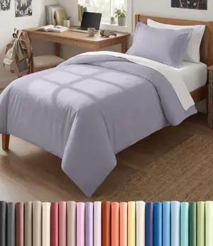 Duvet Cover Twin/Twin XL Size Set - Extra Soft Twin/Twin XL Duvet Cover 68" x 90" with 1 Pillow Sham for Women, Men, Kids & Teens - Easy-Care & Fade Free with Zipper Closures & Ties (Light Lavender) Duvet Cover Twin/Twin XL Size Set - Extra Soft Twin/Twin XL Duvet Cover 68" x 90" with 1 Pillow Sham for Women, Men, Kids & Teens - Easy-Care & Fade Free with Zipper Closures & Ties (Light Lavender)