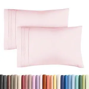 King Standard Pillow Cases Set of 2 - Ultra-Soft Hotel Quality Pillowcase Covers - Comfy, Cozy & Fade Free - Wrinkle Resistant - Machine Washable Pillow Protectors - 2 Piece Set - Lavender Pink King Standard Pillow Cases Set of 2 - Ultra-Soft Hotel Quality Pillowcase Covers - Comfy, Cozy & Fade Free - Wrinkle Resistant - Machine Washable Pillow Protectors - 2 Piece Set - Lavender Pink